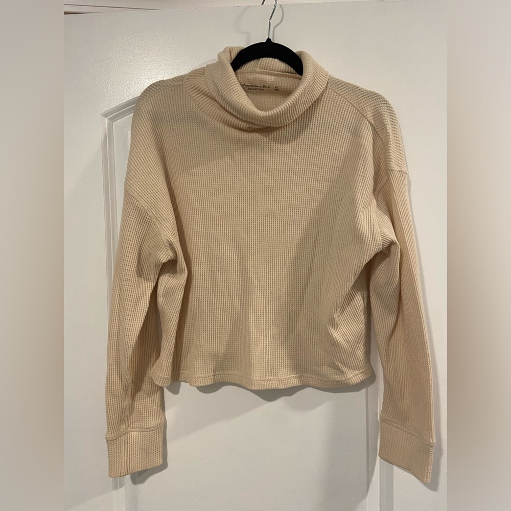 Womens Abercrombie & Fitch Thermal Cowl Neck Top size XS